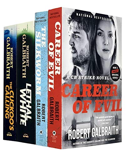 9789124087425: Cormoran Strike serie 4 libri di raccolta di Robert Galbraith (Il richiamo del cuculo, Il baco da seta, La carriera del male, Lethal White)