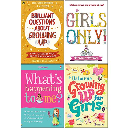 Stock image for Brilliant Questions About Growing Up, Girls Only, What's Happening to Me Girls, Growing Up for Girls 4 Books Collection Set for sale by GF Books, Inc.