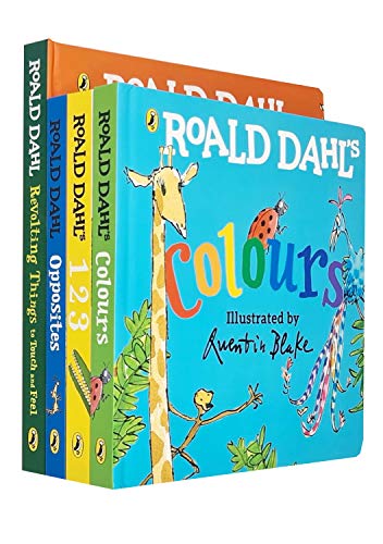 Stock image for Roald Dahl's Board book Collection 4 Books Set (Colours, 123, Opposites, Revolting Things to Touch and Feel) for sale by Books Unplugged