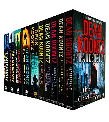 Stock image for Dean Koontz Frankenstein & Jane Hawk Series Collection 10 Books Set (Prodigal Son,City of Night,Dead and Alive,Lost Souls,Dead Town,Silent Corner,Whispering Room,Crooked Staircase and More) for sale by Books Unplugged