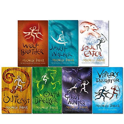 Stock image for Chronicles of Ancient Darkness Series 7 Books Collection Set By Michelle Paver (Wolf Brother, Spirit Walker, Soul Eater, Outcast, Oath Breaker, Ghost Hunter, Viper's Daughter) for sale by GF Books, Inc.