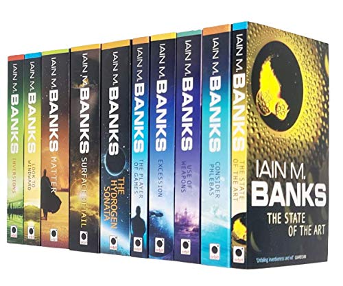 Stock image for Iain M Banks Culture Series 10 Books Collection Set (Consider Phlebas, The Player of Games, Use of Weapons, The State of the Art, Excession, Inversions, Look To Windward, Surface Detail & More) for sale by Books Unplugged
