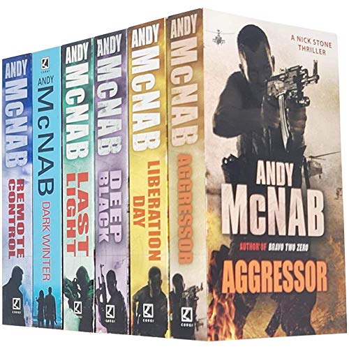Stock image for Andy McNab 6 Books. Aggressor, Liberation Day, Deep Black, Last Light, Dark Winter, Remote Control for sale by Sigrun Wuertele buchgenie_de