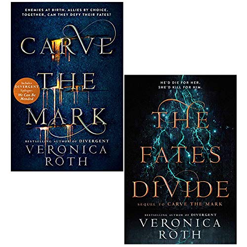 Stock image for Veronica Roth Carve the Mark Series 2 Books Collection Set (Carve the Mark, The Fates Divide) for sale by GoldBooks