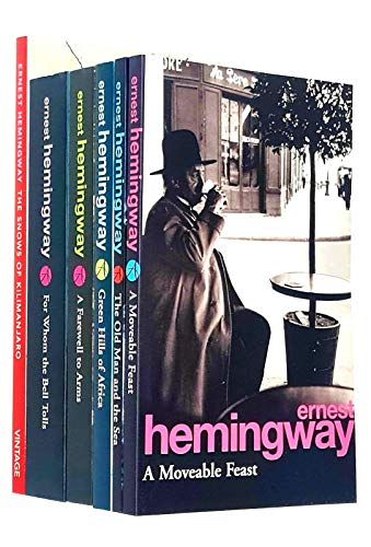 9789124114824: Ernest Hemingway Collection 6 Books Set (For Whom The Bell Tolls, The Snows Of Kilimanjaro, The Old Man and the Sea, A Farewell To Arms, Green Hills of Africa, A Moveable Feast)