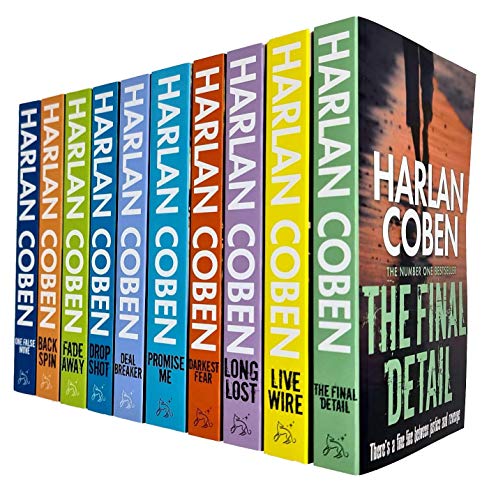 Stock image for Harlan Coben Myron Bolitar Series Collection 1-10 Books Set (Deal Breaker, Drop Shot, Fade Away, Back Spin, One False Move, The Final Detail, Darkest Fear, Promise Me, Long Lost, Live Wire) for sale by Wizard Books