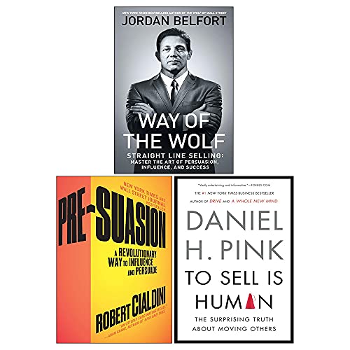 Stock image for Way of the Wolf, Pre-Suasion, To Sell Is Human 3 Books Collection Set for sale by Books Unplugged