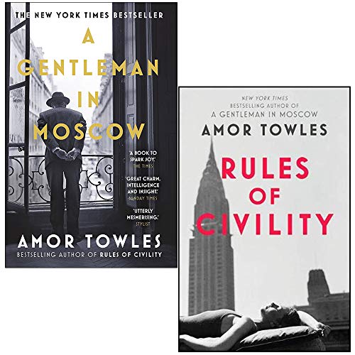 Stock image for A Gentleman in Moscow & Rules of Civility By Amor Towles 2 Books Collection Set for sale by Books Unplugged