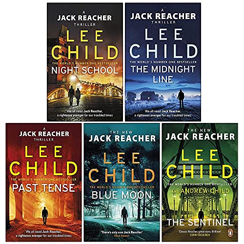 Stock image for Jack Reacher Series (21-25) Collection 5 Books Set By Lee Child (Night School, The Midnight Line, Past Tense, Blue Moon, The Sentinel) for sale by GF Books, Inc.