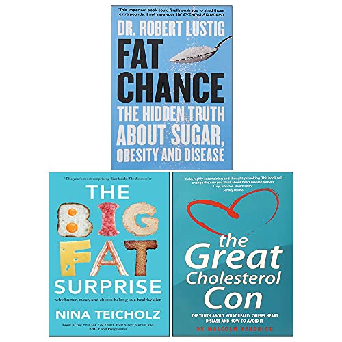 Stock image for Fat Chance, The Great Cholesterol Con, The Big Fat Surprise 3 Books Collection Set for sale by GF Books, Inc.