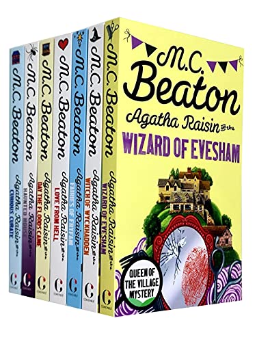 9789124129040: M C Beaton Agatha Raisin Series 8-14 Collection 7 Books Set (Wizard of Evesham, Witch of Wyckhadden, Fairies of Fryfam, Love from Hell, Day the Floods Came, Curious Curate, Haunted House)