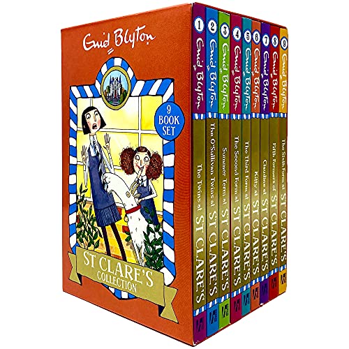 Stock image for St Clare's Collection 9 Books Box Set by Enid Blyton (Sixth Form, Fifth Formers, Claudine, Third Form, Second Form, Summer Term, O'Sullivan Twins & Twins) for sale by Books Unplugged