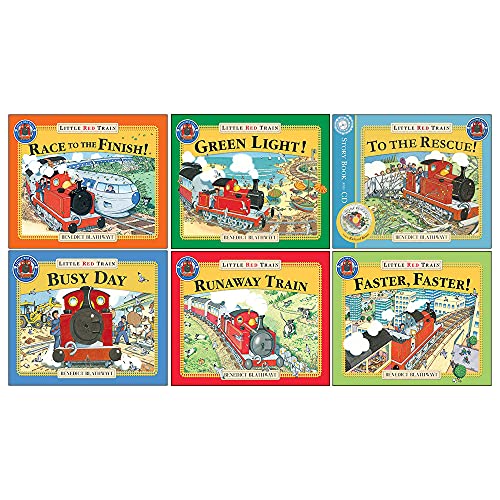 Stock image for Little Red Train Series Books 1 - 6 Collection Set by Benedict Blathwayt (Runaway Train, To The Rescue, Faster, Faster, Green Light, Race To The Finish & Busy Day) for sale by Books Unplugged