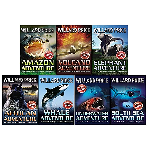 Stock image for Hal & Roger Hunt Adventures Book Series Books 1 - 7 Collection Set by Willard Price (Amazon Adventure, South Sea, Underwater, Volcano, Whale, African & Elephant) for sale by Books Unplugged