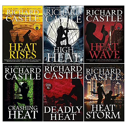 Stock image for Nikki Heat Series 6 Books Collection Set by Richard Castle (Crashing Heat, Heat Wave, High Heat, Heat Storm, Heat Rises & Deadly Heat) for sale by GF Books, Inc.