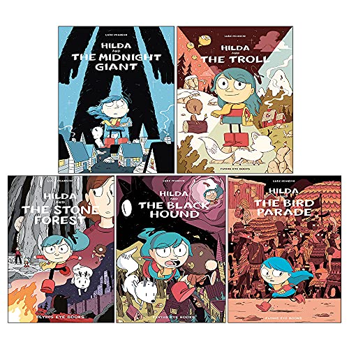 Stock image for Luke Pearson 5 Books Collection Set (Hilda and the Troll, Hilda and the Midnight Giant, Hilda and the Bird Parade, Hilda and the Black Hound, Hilda and the Stone Forest) for sale by The Book Garden