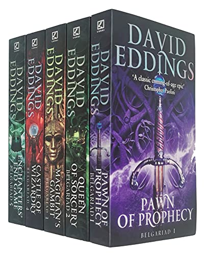 9789124145637: The Belgariad Series 5 Books Collection Set By David Eddings (Pawn Of Prophecy, Queen Of Sorcery, Magician's Gambit, Castle Of Wizardry, Enchanters' End Game)
