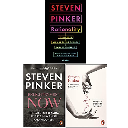 Stock image for Steven Pinker Collection 3 Books Set (Rationality [Hardcover], Enlightenment Now, The Sense of Style) for sale by Books Unplugged