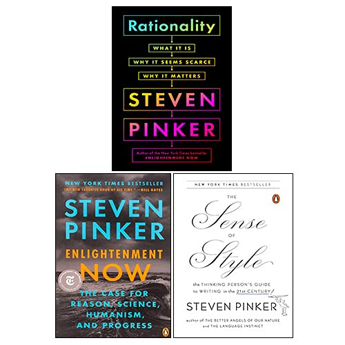 Stock image for Steven Pinker Collection 3 Books Set (Enlightenment Now, Rationality [Hardcover], The Sense of Style) for sale by Books Unplugged