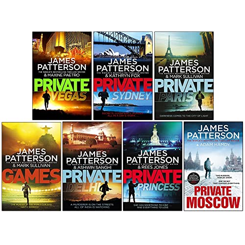 Stock image for James Patterson Private Series Books 9 - 15 Collection Set (Private Vegas, Private Sydney, Private Paris, The Games, Private Delhi, Private Princess Private Moscow) for sale by Byrd Books