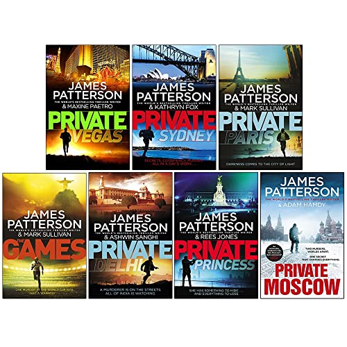 9789124177133: James Patterson Private Series Books 9 - 15 Collection Set (Private Vegas, Private Sydney, Private Paris, The Games, Private Delhi, Private Princess & Private Moscow)