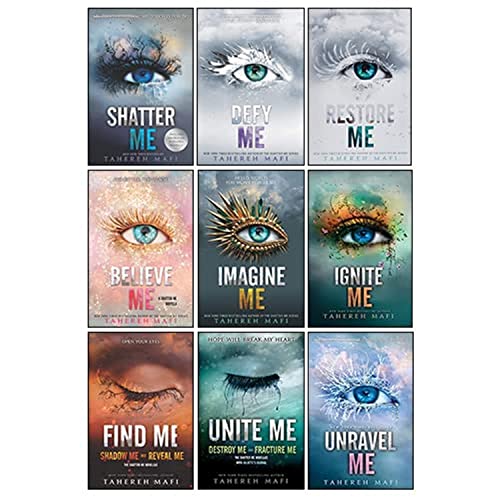 Imagen de archivo de Shatter Me Series Collection 9 Books Set By Tahereh Mafi(Unite Me, Believe Me, Imagine Me, Find Me, Unravel Me, Unravel Me, Defy Me, Restore Me, Ignite Me) a la venta por Books Unplugged