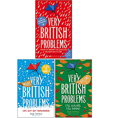 9789124185961: Collection de livres Very British Problems srie 3 par Rob Temple (Rendre la vie difficile pour nous-mmes un jour de pluie  la fois, plus de problmes trs britanniques, toujours gnant, il pleut t