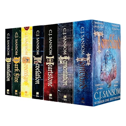 Stock image for The Shardlake Series 7 Books Collection Set By C. J. Sansom (Dissolution, Dark Fire, Sovereign, Revelation, Heartstone, Lamentation, Tombland) for sale by GF Books, Inc.