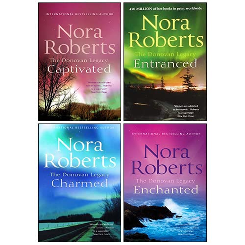 Stock image for The Donovan Legacy Series Collection 4 Books Set By Nora Roberts (Captivated, Entranced, Charmed & Enchanted) for sale by Book Deals