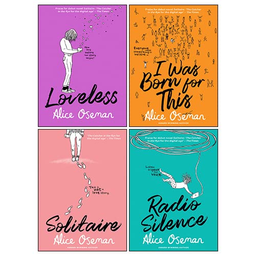 Stock image for Alice Oseman 4 Books Collection Set (Solitaire, Radio Silence, I Was Born For This, Loveless) for sale by GF Books, Inc.