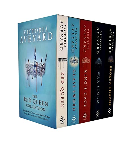 Stock image for Victoria Aveyard Red Queen Series Collection 5 Books Set (Red Queen, Glass Sword, King's Cage, War Storm & Broken Throne) for sale by Books Unplugged