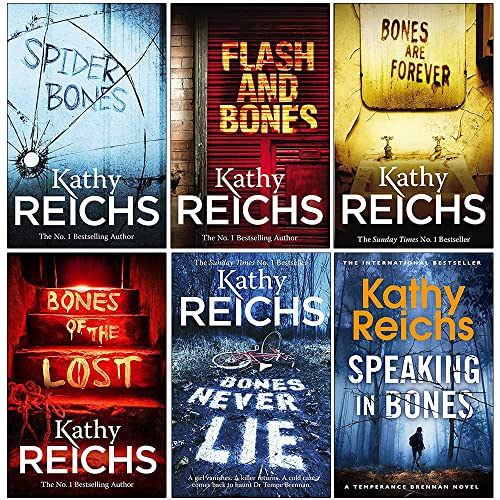 Stock image for Temperance Brennan Series Collection 6 Books Set By Kathy Reichs(Spider Bones, Flash and Bones, Bones are Forever, Bones of the Lost, Bones Never Lie, Speaking In Bones) for sale by PlumCircle