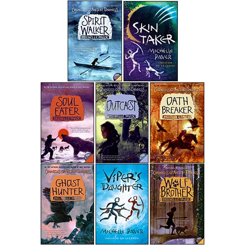 Stock image for Chronicles of Ancient Darkness Series (1-8) Collection 8 Books Set By Michelle Paver(Wolf Brother, Spirit Walker, Soul Eater, Outcast, Oath Breaker, Ghost Hunter, Viper's Daughter,Skin Taker) for sale by Books Unplugged