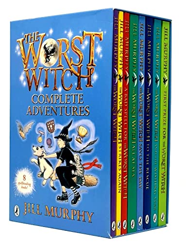 Stock image for The Worst Witch Complete Adventures 8 Books Collection Box Set By Jill Murphy (Worst Witch, To the Rescue, Strikes Again, All at Sea , A Bad Spell, Witch and The Wishing Star & First Prize) for sale by Books Unplugged