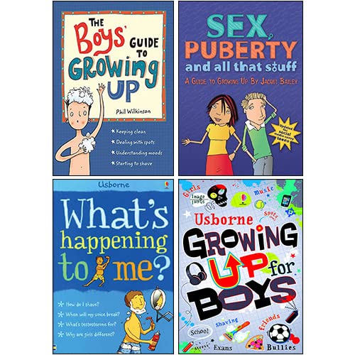Stock image for The Boys' Guide to Growing Up, Sex, Puberty, and All That Stuff, Growing Up for Boys, What's Happening to Me?: Boys Edition 4 Books Collection Set for sale by Book Deals