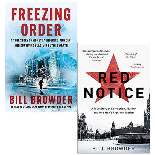 Stock image for Bill Browder 2 Books Collection Set (Freezing Order [Hardcover], Red Notice) for sale by Books Unplugged