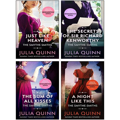 Stock image for Julia Quinn Smythe-Smith Quartet Series Collection 4 Books Set (A Night Like This, Just Like Heaven, The Sum of All Kisses, The Secrets of Sir Richard Kenworthy) for sale by Front Cover Books