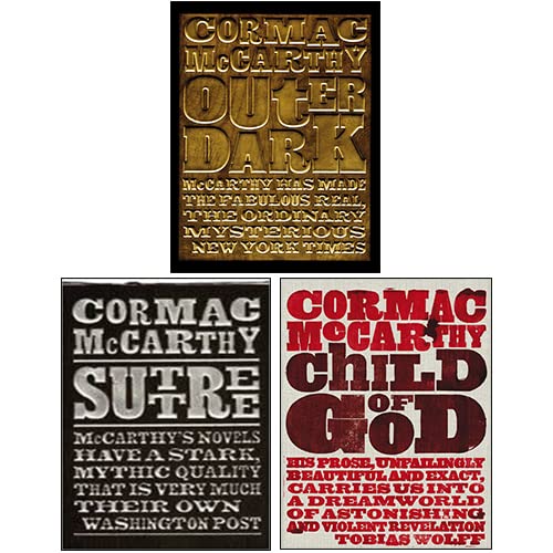 Stock image for Cormac McCarthy 3 Books Collection Set (Suttree, Outer Dark, Child of God) for sale by GF Books, Inc.