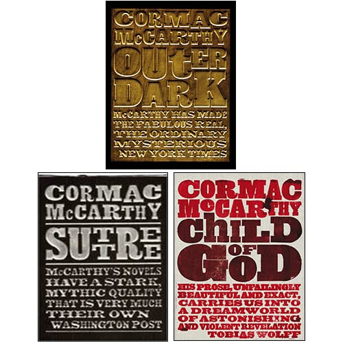 Stock image for Cormac McCarthy 3 Books Collection Set (Suttree, Outer Dark, Child of God) for sale by Big Bill's Books