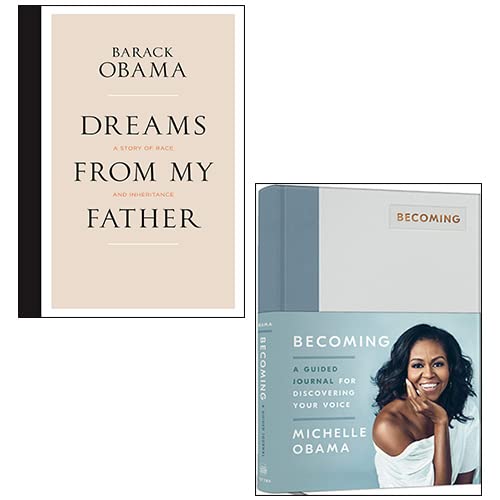 Imagen de archivo de Becoming: A Guided Journal for Discovering Your Voice By Michelle Obama, Dreams From My Father By Barack Obama 2 Books Collection Set a la venta por ThriftBooks-Atlanta