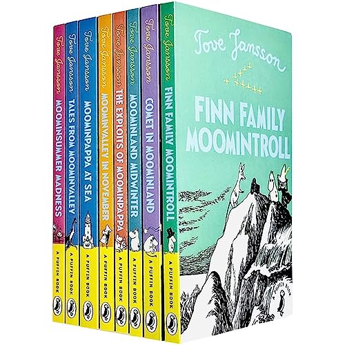 Stock image for Tove Jansson Moomin Collection 8 Books Set (The Exploits of Moominpappa,Tales from Moominvalley,Moominvalley in November,Moominsummer Madness,Moominland Midwinter,Finn Family Moomintroll & More) for sale by GF Books, Inc.