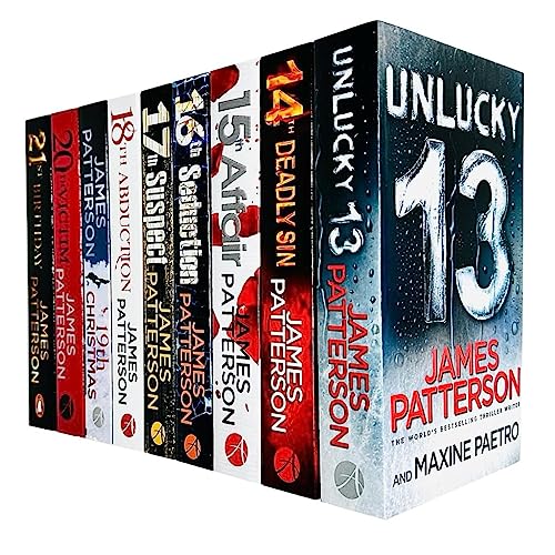 Stock image for Women?s Murder Club Series (13-21) Collection 9 Books Set by James Patterson (Unlucky, Deadly Sin, Affair, Seduction, Suspect, Abduction, Christmas, Victim & Birthday) for sale by GF Books, Inc.