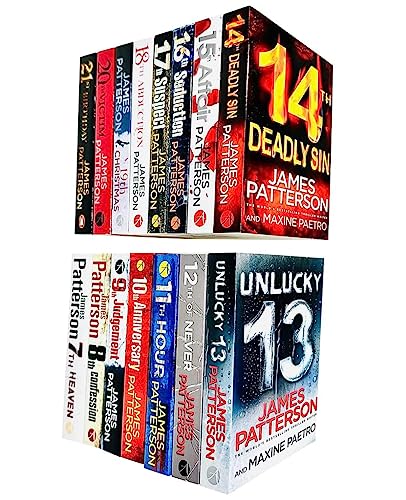 Stock image for Women's Murder Club Series 15 Books Collection Set By James Patterson (Books 7-21) (7th Heaven, 8th Confession, 9th Judgement, 10th Anniversary, 11th Hour, 12th of Never, Unlucky 13 & More) for sale by Books Unplugged