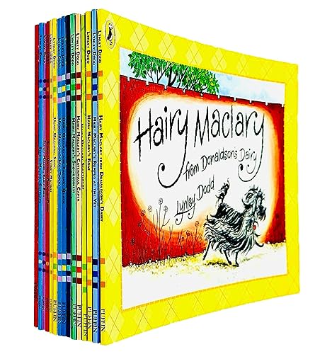 Stock image for Lynley Dodd Hairy Maclary and Friends Series 15 Books Collection Set (Hairy Maclary's Bone, Hairy Maclary's Hat Tricks, Shoo, Sit, Hairy Maclary and Zachary Quack, Scattercat, Slinky Malinki & More) for sale by Book Deals
