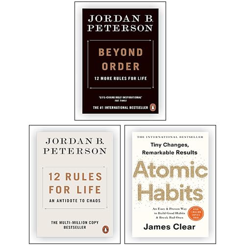 Stock image for Jordan B. Peterson 3 Books Collection Set(12 Rules for Life, Beyond Order, Atomic Habits) for sale by Book Deals