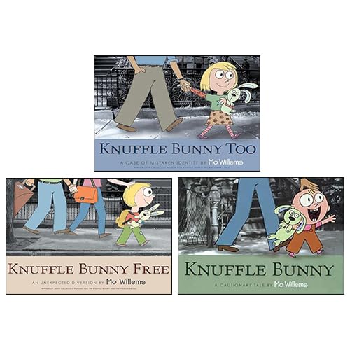 Stock image for Knuffle Bunny Series 3 Books Collection Set By Mo Willems (Knuffle Bunny, Knuffle Bunny Too, Knuffle Bunny Free) for sale by Vive Liber Books