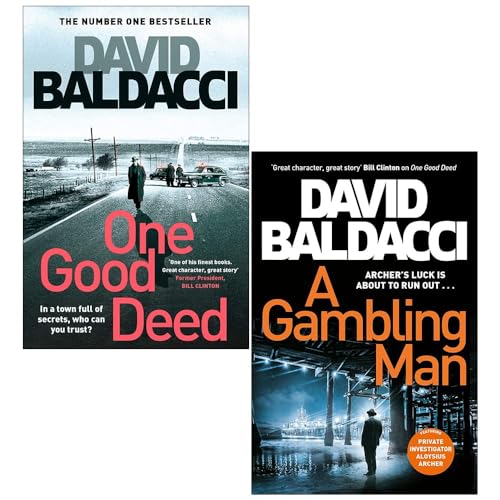 Stock image for David Baldacci Aloysius Archer Series 2 Books Collection Set (One Good Deed, A Gambling Man) for sale by Vive Liber Books