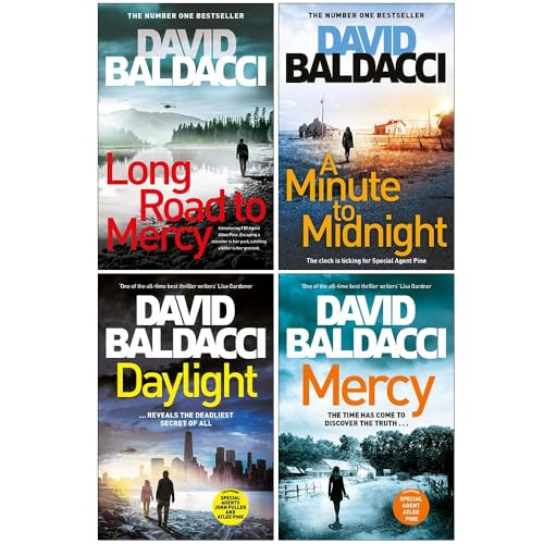 Stock image for Atlee Pine Series 4 Books Collection Set By David Baldacci(Long Road to Mercy, A Minute to Midnight, Daylight, Mercy) for sale by Vive Liber Books