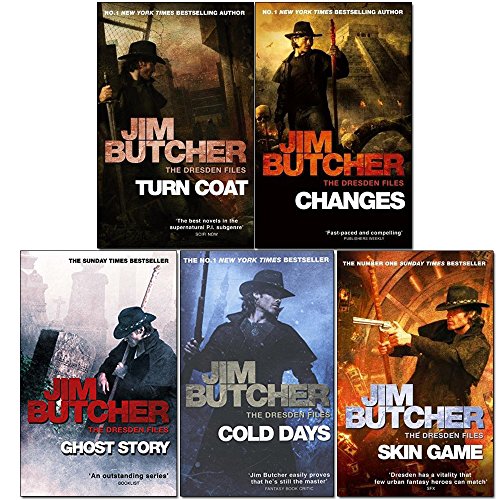 9789124367688: Jim Butcher Dresden Files Series 3 : 5 Books Collection Pack (Turn Coat,Changes,Ghost Story,Cold Days,Skin Game )