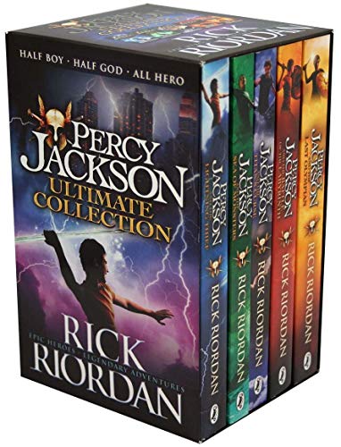 Stock image for Percy Jackson & the Olympians 5 Children Book Collection Box Set (The Lightning Thief, The Last Olympian, The Titan*s Curse, The Sea of Monsters, The Battle of the Labyrinth) for sale by Mispah books